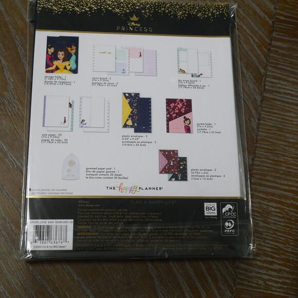NEW Happy Planner Disney Princess Classic Planner Companion Folders Papers - Picture 16 of 16